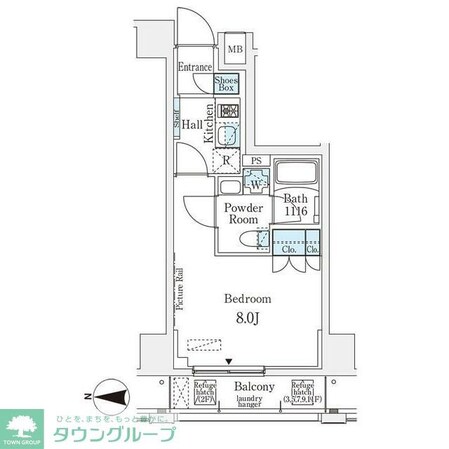 ムニレジデンス上野(旧名称:ベルファース上野)の物件間取画像